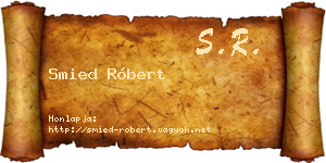 Smied Róbert névjegykártya