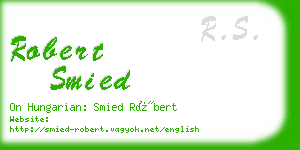 robert smied business card